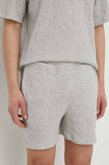 Хлопковые шорты American Vintage SHORT цвет серый меланж MRUZ09AE24 Хлопковые шорты American Vintage SHORT цвет серый меланж MRUZ09AE24