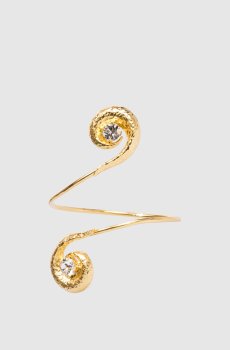 Позолоченный браслет Spiral Sparkl с кристаллами