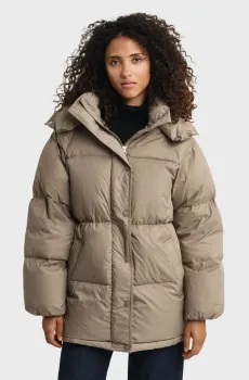 Женский бежевый пуховик LENGTH Бежевый XL Gant 4700400