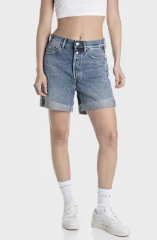 Женские синие джинсовые шорты Синий 25 Replay WY9Z1 .000.800 883