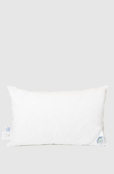 Белая пуховая трехкамерная подушка Soffio