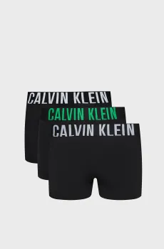 Мужские черные боксеры (3 шт) Черный M Calvin Klein 000NB3775A