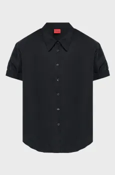 Женская черная блуза Черный 38 HUGO 50559538;001