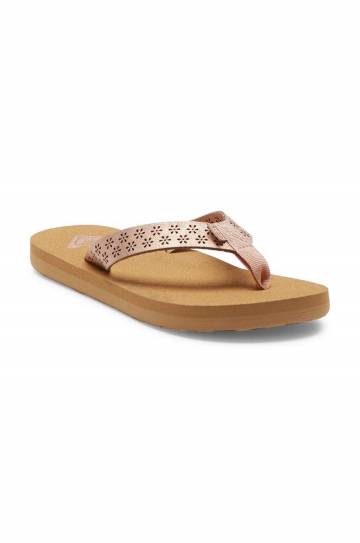 Детские вьетнамки Roxy RG PORTO MOTIFRL цвет розовый Детские вьетнамки Roxy RG PORTO MOTIFRL цвет розовый