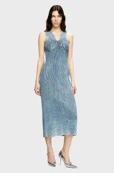 Женское голубое платье ABITO Голубой S Diesel A18902 0NKCL