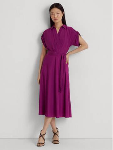 Lauren Ralph Lauren Повсякденна сукня 250909427003 Фіолетовий Regular Fit Lauren Ralph Lauren Повсякденна сукня 250909427003 Фіолетовий Regular Fit