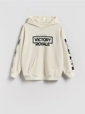 Reserved - Худі з принтом Fortnite - білий - 268DS-00X Reserved - Худі з принтом Fortnite - білий - 268DS-00X