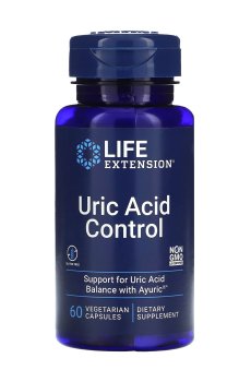 Уценка! Комплекс контроль мочевой кислоты Life Extension Uric Acid Control, 60 вегетарианских капсул