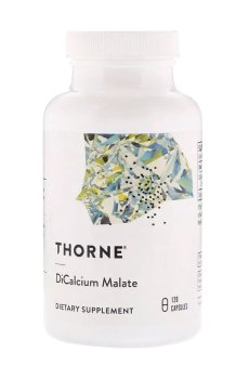 Дикальций малат Thorne Research DiCalcium Malate, 120 капсул