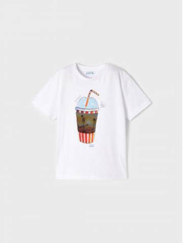 Mayoral Футболка 3014 Білий Regular Fit Mayoral Футболка 3014 Білий Regular Fit
