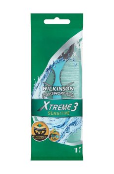 Одноразовый станок Wilkinson Sword Xtreme3 Sensitive мужской, 1 шт