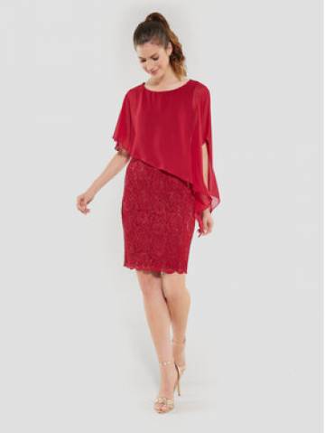 Swing Коктейльна сукня 77760410 Червоний Regular Fit Swing Коктейльна сукня 77760410 Червоний Regular Fit