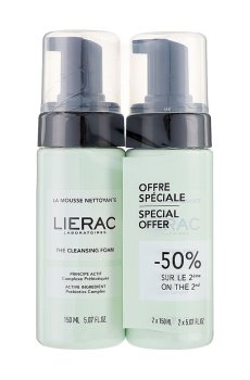 Очищающий мусс для лица Lierac The Cleansing Foam Duo, 2*150 мл