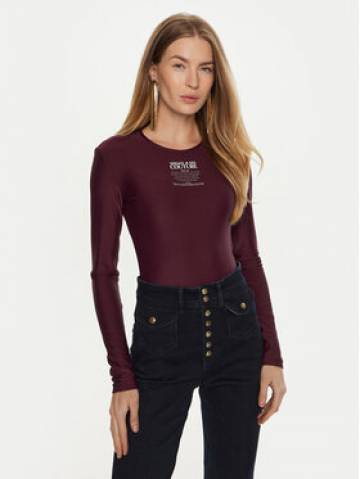 Versace Jeans Couture Боді 77HAM221 Бордовий Slim Fit Versace Jeans Couture Боді 77HAM221 Бордовий Slim Fit