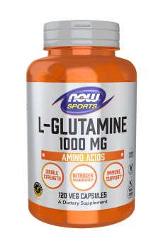 L-Глютамин NOW foods Sports L-Glutamine 1000 мг, 120 капсул