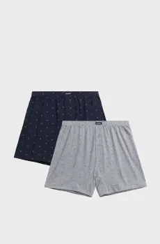 Мужские трусы с узором (2 шт) Разноцветный L Atlantic 2MBX-072