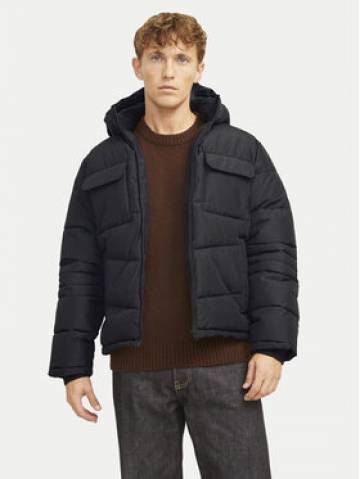 Jack&Jones Пуховик Build 12256858 Чорний Regular Fit Jack&Jones Пуховик Build 12256858 Чорний Regular Fit