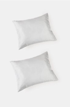 Однотонні наволочки 2 pack - сірий