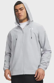 Мужская светло-серая ветровка UA Rival Wvn Windbreaker Серый XXL Under Armour 1390149-011