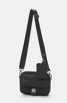 Сумка crossbody з додатковим чохлом - чорний
