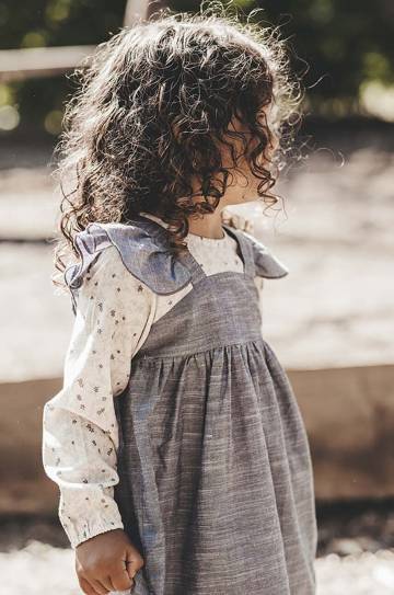 Хлопковое детское платье Thats mine Canza mini расклешённое