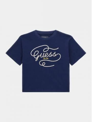 Guess Футболка J4RI18 K8HM4 Cиній Regular Fit Guess Футболка J4RI18 K8HM4 Cиній Regular Fit
