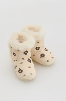 Reserved - Високі черевики з опушкою зі штучного хутра - бежевий - 986GR-08X