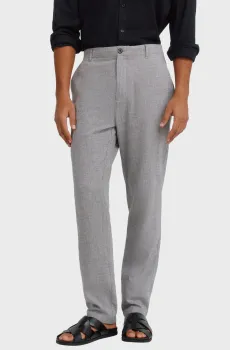 Мужские серые брюки comfort slim fit Серый 40 SPRINGFIELD 1553741