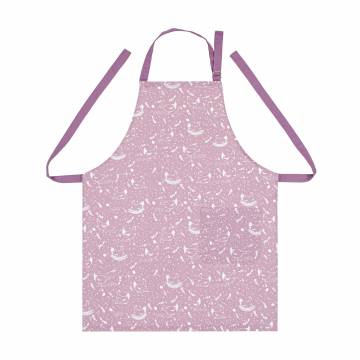 Фартук с регулируемой завязкой Home Line Курочки, лиловий/махровая сирень (полупанама) (182683) Фартук с регулируемой завязкой Home Line Курочки, лиловий/махровая сирень (полупанама) (182683)