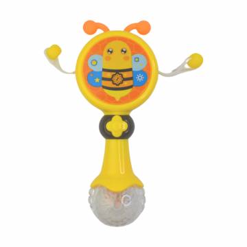 Музыкальная игрушка-погремушка Lindo желтая, от 1 года, 15*7*4 см (HE0516) Музыкальная игрушка-погремушка Lindo желтая, от 1 года, 15*7*4 см (HE0516)