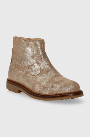 Детские замшевые ботинки Pom Dapi SISTER BOOTS цвет бежевый