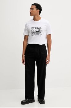 Хлопковая футболка HUGO Diwom