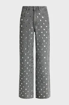 Женские серые джинсы stud detail Серый 25 Karl Lagerfeld B3W10096