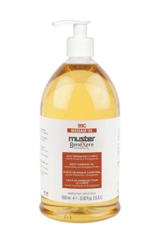 Массажное масло для тела Muster Benexere Professional Massage Oil 99C с зеленым чаем, 1 л