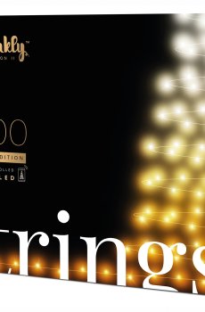 ​Гірлянда Smart LED Twinkly Strings AWW 400 IP44 32м кабель чорний (TWS400GOP-BEU)