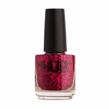 Лак для ногтей NUB Nail Polish 105 Crimson Glitter, 14 мл Лак для ногтей NUB Nail Polish 105 Crimson Glitter, 14 мл
