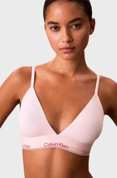 Женский розовый бюстгальтер LIGHTLY Розовый S Calvin Klein LV00QF8498