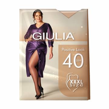 Колготки женские Giulia XXXL Size Positive Look 40 DEN, Cappuccino, размер 7 Колготки женские Giulia XXXL Size Positive Look 40 DEN, Cappuccino, размер 7