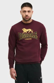 Мужской бордовый свитшот LAWINS Бордовый M Lonsdale 117463