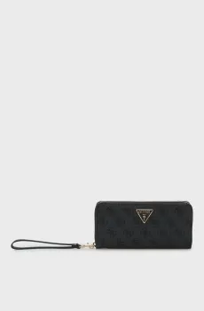 Женский темно-серый кошелек с узором LAUREL II SLG LARGE ZIP Серый ONESIZE Guess SWSG7459146