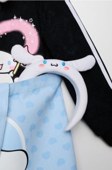 Косметична пов’язка на голову та манжети на зап’ястя Cinnamoroll - білий