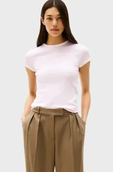 Женская розовая футболка SLIM SCRIPT Розовый XS Tommy Hilfiger WW0WW44581