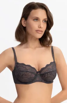 Женский черный бюстгальтер Черный 80C MARC&ANDRE W25-0651-01-FCS-LY