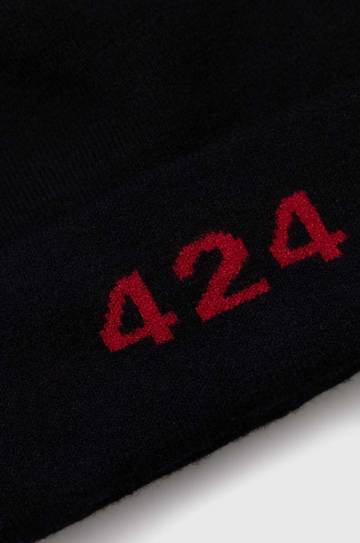 Шапка 424 цвет чёрный из толстого трикотажа 35424L502.236559 Шапка 424 цвет чёрный из толстого трикотажа 35424L502.236559