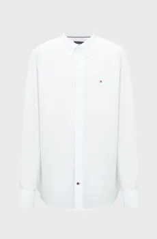 Мужская белая рубашка CL-W OXFORD DOBBY RF SHIRT Белый 40 Tommy Hilfiger MW0MW36917