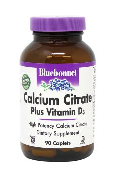 Кальций цитрат + витамин Д3 Bluebonnet Nutrition Calcium Citrate Plus Vitamin D3