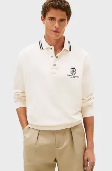 Мужское белое поло COUNTRY CLUB Белый S Tommy Hilfiger MW0MW42490