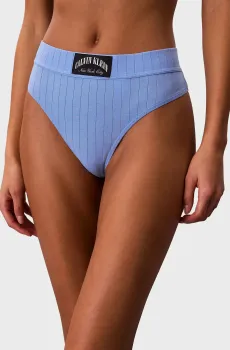 Женские голубые трусики THONG Синий XL Calvin Klein LV00QF8711