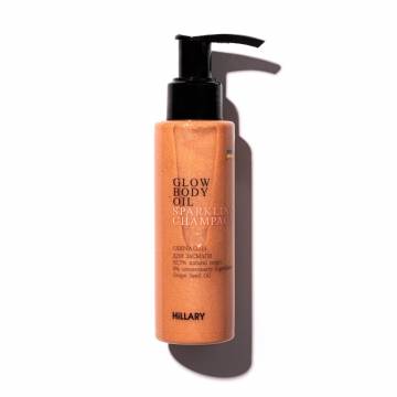 Сяюча олія для засмаги Hillary Sparkling Champagne Glow Body Oil, 100 мл Сяюча олія для засмаги Hillary Sparkling Champagne Glow Body Oil, 100 мл