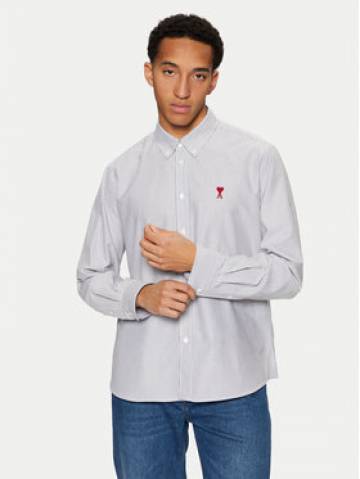 AMI PARIS Сорочка BFUSH063.CO0087 Сірий Regular Fit AMI PARIS Сорочка BFUSH063.CO0087 Сірий Regular Fit